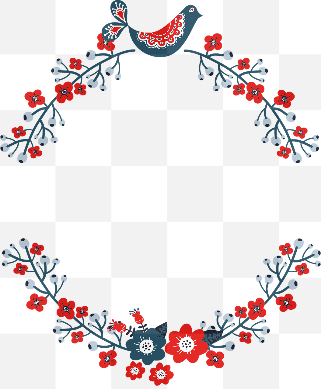 Stunning Floral Wreaths and Frames in PNG Format: Perfect for Graphic Design and Advertising