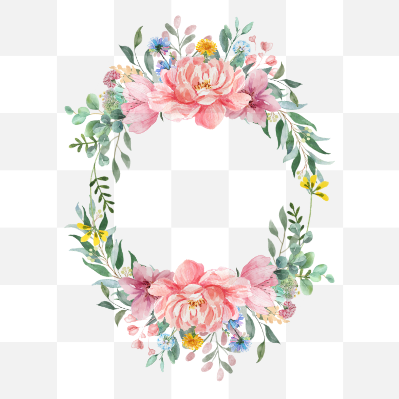 Stunning Flower Frames with Transparent Background - Free PNG Downloads for Graphic Design and Advertising