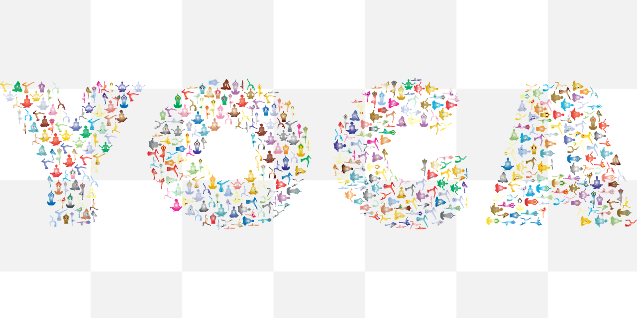 Stunningly Colorful and Free Yoga and Typography PNG Images for Your Graphic Design Needs!