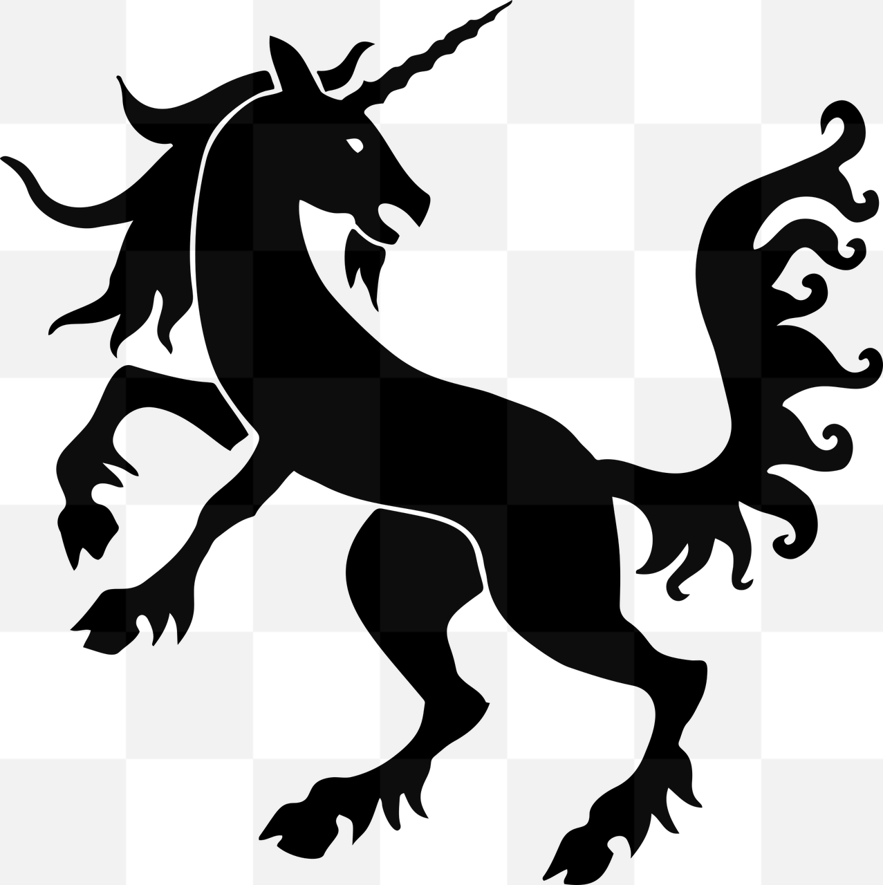 Unicorn Emblem Heraldry: A Collection of Free PNG Images with Transparent Backgrounds for Graphic Design and More