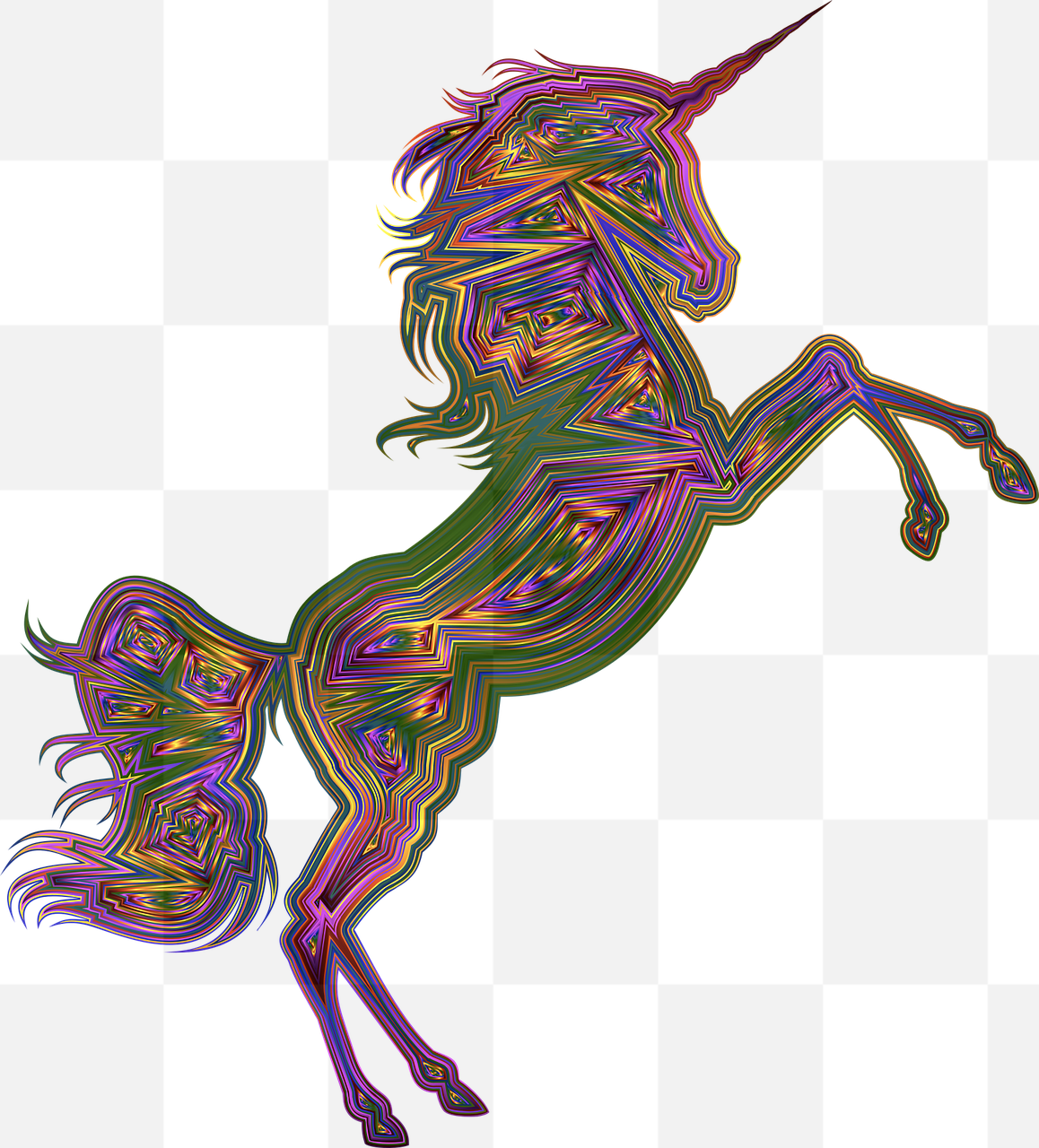 Unleash Your Creativity with our Free Transparent Unicorn and Horse PNG Images - Perfect for Graphics, Web Design, and Advertising!