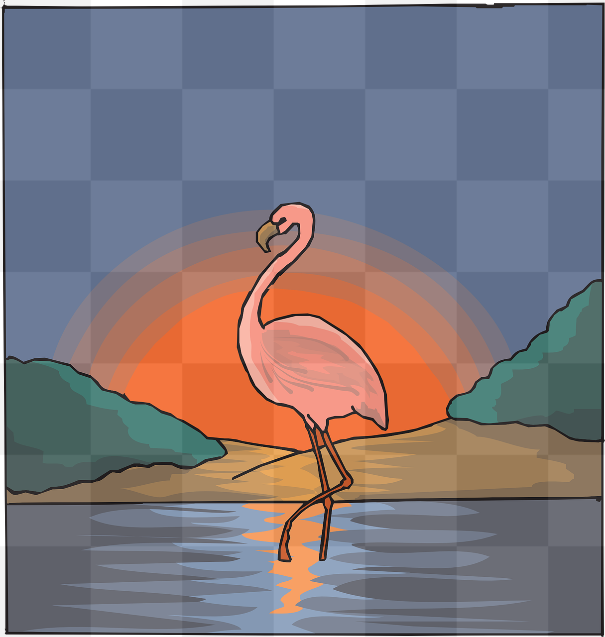 Vibrant Flamingo Images with Transparent Background for Graphic Designers