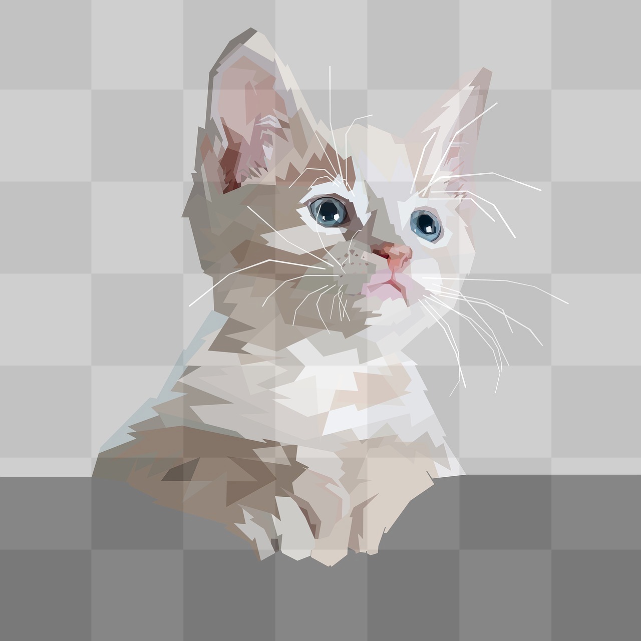 Cute Animal White Decoration Backgrounds: Free Download for Graphic Design and Web Styling
