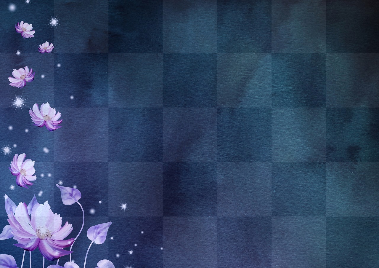 Download Free Blossom and Flower Images with Glitter Background