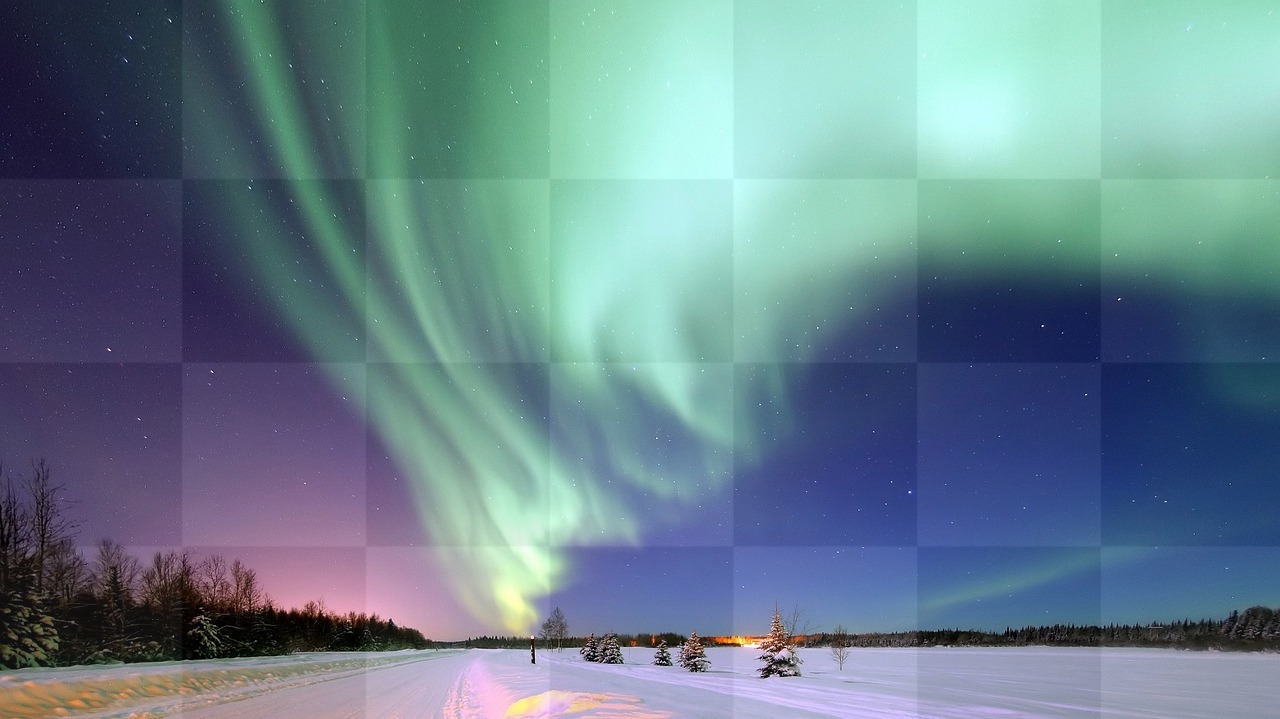 Download Stunning Aurora Borealis and Alaska Space Images with Green Backgrounds for Free