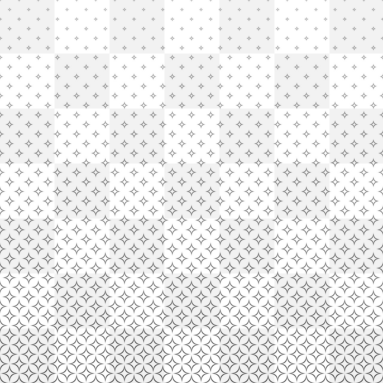 Free Black and White Star Curved Shape Backgrounds for Graphic Design and Web Styling