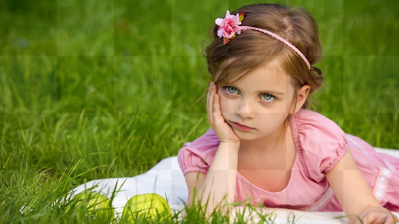 Summer Nature Vibes: Free Downloadable Girl and Grass Backgrounds in JPG Format