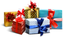 Download Christmas PNG Images. New gift boxes. Be happy! Happy New Year. Merry Christmas. Super Gifts. Present Box.