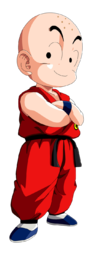 Krillin is a character from the popular Japanese manga and anime series Dragon Ball. Free anime image. Anime PNG images with transparent backgrounds. He is a small, bald martial artist who is one of the closest friends and allies of the series' main protagonist, Goku. Krillin PNG. PNG images of anime characters. Krillin from the anime series "Dragon Ball". Krillin PNG image.