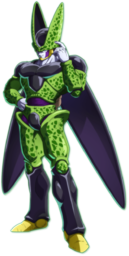 Cell from the anime series Dragon Ball. Cell is a major villain from the popular Japanese manga and anime series, Dragon Ball. Cell is a...
