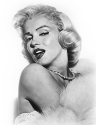 344 x 448 px | Marilyn Monroe PNG image. Blond hair. American actress ...