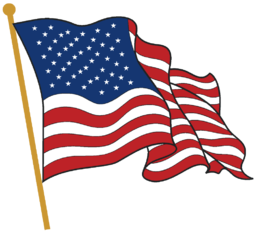 Flag of the America develops in the wind. PNG Image With Transparent Background. Flag of the United States develops in the wind. American Flag In...