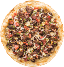 Tasty Food. Mushrooms and parmesan cheese are a natural match. Easy Mushroom Pizza. Tasty dinner. Food. White Mushroom Pizza. Cheese pizza. PNG. Transparent Background. Mushroom pizza.