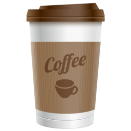 Colorful Print Cafe Coffee Cups with Black Lids. Disposable Paper Coffee Cup Set. Paper coffee cup PNG for Free Download. Coffee paper cup.