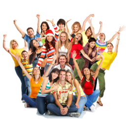 Guys and girls. PNG for creating banners for educational courses advertising. Young people group. College students. Student group. Create Eye-catching Educational Course Banners with Our PNG Images. Students PNG. Young people PNG. Teenage group. Create your own banners for advertising educational courses.
