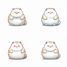 Cartoon Fat Cat PNG | Free PNG Image