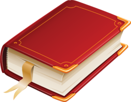 Closed Book. Transparent Background PNG Image. Book with a Cover. Beyond the Cover. Transparent Background PNG Image of a Closed Book.