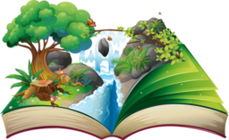 Enchanting Book of Magic. Embark on a magical journey with our mesmerizing PNG image of an enchanting book. Book of Magic PNG. Free download. PNG Image. Illuminated Pages and Whimsical Characters.