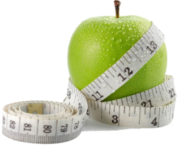Get Your Weight Loss Journey Started with Our Free PNG Images of Green Apples and Measuring Tapes for Banner Advertisements