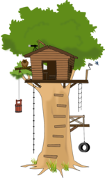 Explore the Beauty of Nature with Free PNG Images of Trees, Treehouses, and Woodhouses!