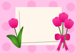 Download Stunning Tulip Greeting Cards in Transparent PNG for Free