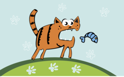 Ginger Cats and Fish: Free Vector PNG Images with Transparent Background for Graphic Design and Advertising