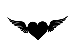 Free Downloadable Heart and Wings Vector Images with Transparent Background