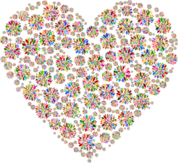Stunning Floral Heart PNG Images with Transparent Backgrounds - Ideal for Graphic Design and Advertising!