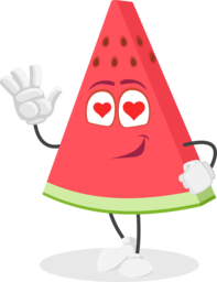 Get creative with our free watermelon cartoon PNG images for all your graphic design needs
