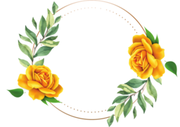 Stunning Floral Circle Frames in Vector & PNG with Transparent Background for Graphic Design and Advertising - Free Download