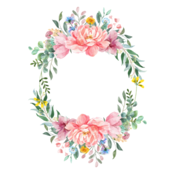 Stunning Flower Frames with Transparent Background - Free PNG Downloads for Graphic Design and Advertising