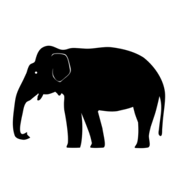 Get Stunning Elephant Silhouette PNG Images with Transparent Background for Free Download and Graphic Design!