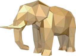 Discover Stunning Low Poly Elephant PNG Images with Transparent Backgrounds for Free Download!