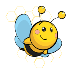 Adorable Bee and Honeycomb Cartoon PNG Images with Transparent Background - Perfect for Graphics and Advertising Designs!