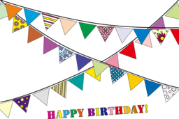 Free Happy Birthday Banners and Decorations - Download Vector PNG Images with Transparent Backgrounds for Graphic Design