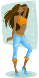 Download High-Quality PNG Images of Young Sexy Girls Dancing with Transparent Backgrounds for Free