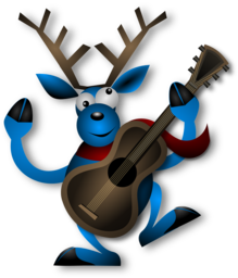 Free Downloadable Dancing Reindeer PNG Images with Transparent Backgrounds for Graphic Design and Advertising