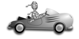 Get Spooked this Halloween with Free PNG Images of Sporty Automobiles on Transparent Background - Perfect for Graphic Design and Advertising Banners!