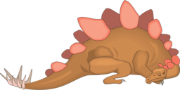 Download Stunning Sleeping Stegosaurus Dinosaur PNG Images with Transparent Background for Graphic Design and Advertising!