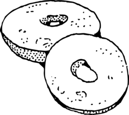 Bite into Delicious Bagels and Slices: Free PNG Images with Transparent Backgrounds for Your Advertising and Graphic Design Needs