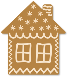 Gingerbread House Christmas Graphics: Free Download PNG Images with Transparent Background