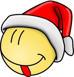Download Free Smiley Santa Tongue Christmas PNG Images with Transparent Background for Graphic Design and Advertising