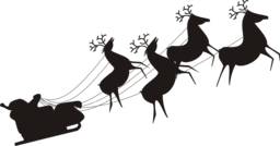 Discover Festive PNG Images of Santa Claus and Reindeer for Graphic Design and Advertising