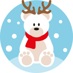 Get Festive with Free Christmas Polar Bear and Reindeer PNG Images on Transparent Background