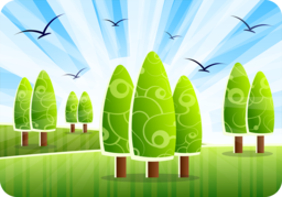 Stunning Landscape PNG Images with Trees, Sky, and Scenery - Perfect for Graphics, Ads, and Designs