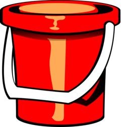Download high-quality red beach bucket toy PNG images with transparent backgrounds for graphic design and advertising
