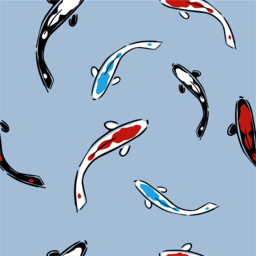 High-Quality PNG Images of Oriental Koi Carp with Transparent Backgrounds for Graphic Design and Advertising