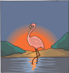 Vibrant Flamingo Images with Transparent Background for Graphic Designers