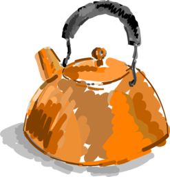 Copper Kettle and Tea Vector Images with Transparent Backgrounds for Graphic Design and Advertising