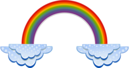 Vibrant Rainbow and Clouds in Stunning PNG formats - Free Download!